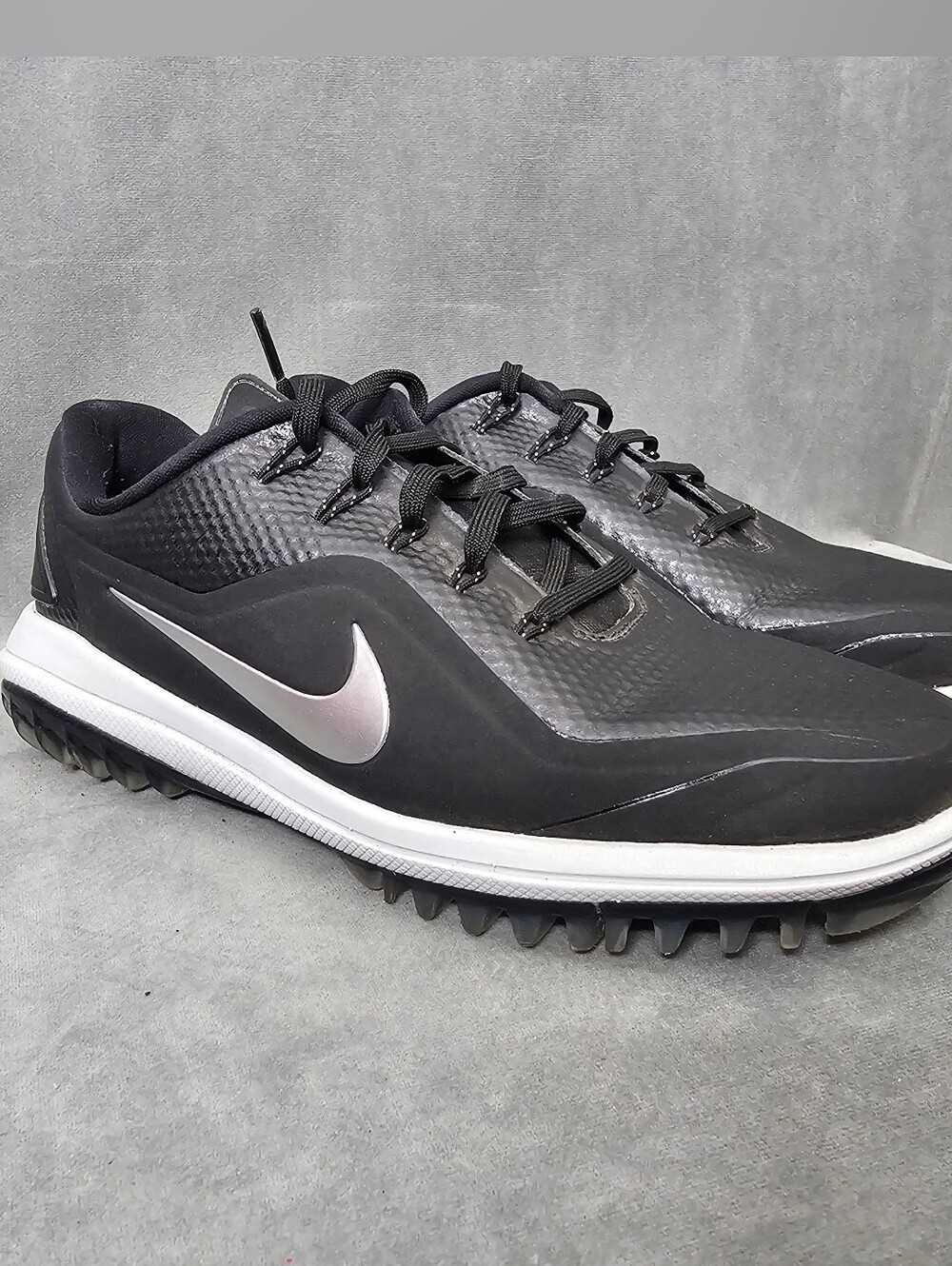 Nike Lunar Control Vapor 2 Golf Shoes Black/White 909083-001 Size 7.5 S1-30